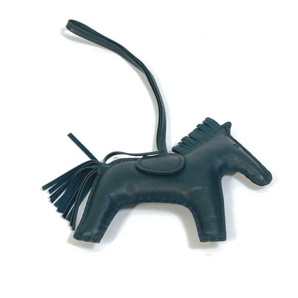 AUTHENTICITY GUARANTEED HERMES horse cheval Rodeo MM So Green One Color strap - Picture 2 of 6